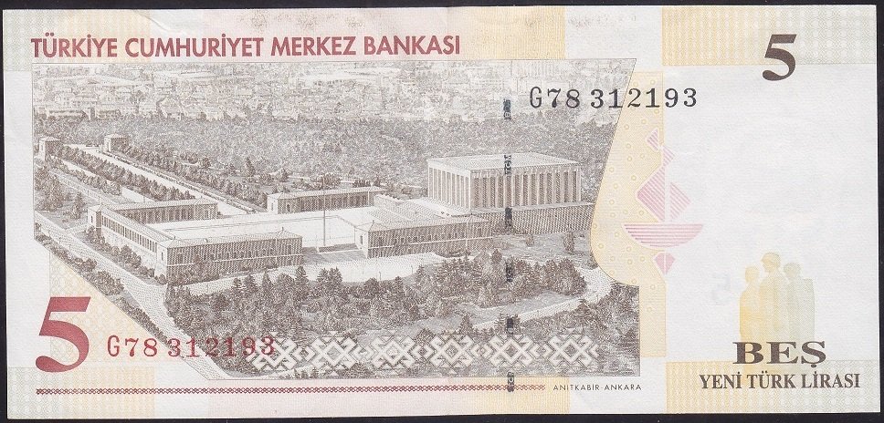 8.EMİSYON 5 YTL G78 312193 ÇÇT ÇİLALTI