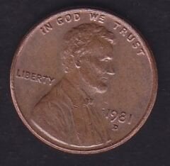 Amerika 1 Cent 1981 D