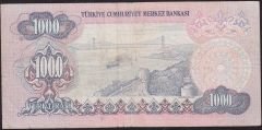 6.Emisyon 2.Tertip 1000 Lira D33 866970 Çok Temiz