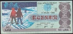1980 9 Ocak Çeyrek Bilet - N Serisi