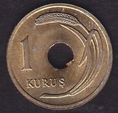 1951 Yılı 1 Kuruş Çilaltı Çil