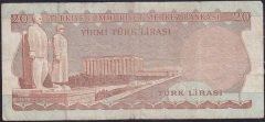 6.Emisyon 2.Tertip 20 Lira C47 060118 Çok Temiz