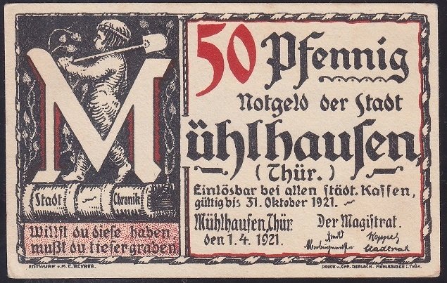 ALMANYA 50 PFENNİNG 1921 ÇİL
