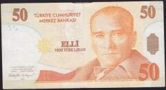 8.Emisyon 50 YTL A30 653766 Çok Temiz+