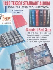 Teksöz Kağıt Para Albümü 3 Cm - Bordo
