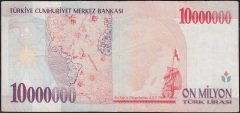 7.Emisyon 10 000 000 Lira B82 464178 Çok Temiz