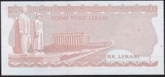 6.Emisyon 4.Tertip 20 Lira I06 309499 Çil