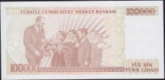 7.Emisyon 3.Tertip 100000 Lira I77 503570 Çil