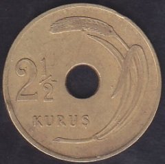 1951 YILI 2.5 KURUŞ ÇOK TEMİZ + eski para mezat