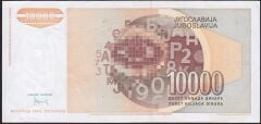 Yugoslavya 10000 Dinar 1992 Çok Çok Temiz+