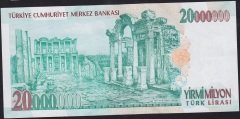 7.Emisyon 20 000 000 Lira C49 683429 Çok Çok Temiz+