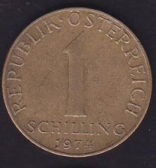 Avusturya 1 Şiling 1974