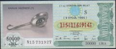 1995 9 Eylül Çeyrek Bilet - S Serisi - Karun Hazinesi 7