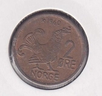 NORVEÇ 2 ÖRE 1960