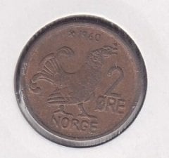 NORVEÇ 2 ÖRE 1960