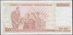 7.Emisyon 3.Tertip 100000 Lira I74 898993 Çok Temiz+