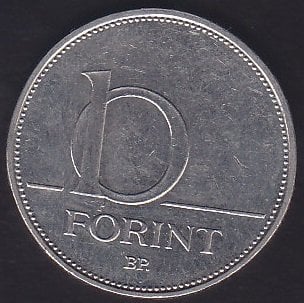 MACARİSTAN 10 FORINT 2013