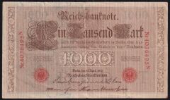 Almanya 1000 Mark 1910 Çok Temiz