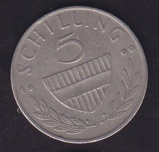 Avusturya 5 Şiling 1969