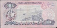 6.Emisyon 2.Tertip 1000 Lira D18 134922 Çok Temiz