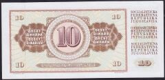 Yugoslavya 10 Dinar 1968 Çilaltı Çil