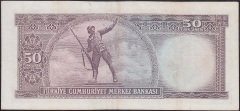 5.EMİSYON 6.TERTİP 50 LİRA M71 075108 ÇOK TEMİZ