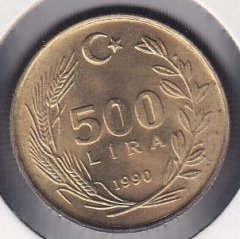 1990 YILI 500 LİRA ÇİLALTI ÇİL