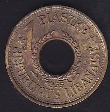 Lübnan 1 Piastre 1955