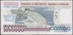 7.Emisyon 1.Tertip 1 000 000 Lira B70 398706 Çok Temiz +