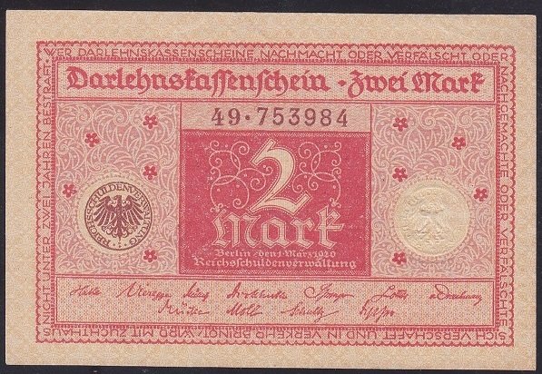 ALMANYA 2 MARK 1920 ÇİL