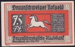 Almanya 75 Pfennig Notgeld 1921 Çil