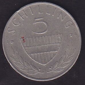 Avusturya 5 Şiling 1974