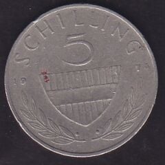 Avusturya 5 Şiling 1974