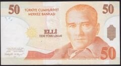 8.Emisyon 50 YTL A34 104147 Çok Çok Temiz+