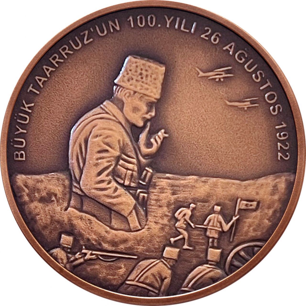 2022 Yılı 2.5 Lira Büyük Taarruz'un 100. Yılı Hatıra Para Sertifikalı Çil