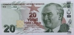 9.EMİSYON 20 LİRA 1.TERTİP A001 323509 ÇİL