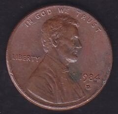 Amerika 1 Cent 1984 D