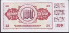 Yugoslavya 100 Dinar 1978 Ççt Çilaltı ( 555 )