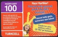 Turkcell Hazır Kart 100 Kontör 2010