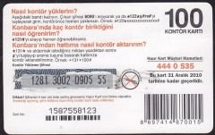 Turkcell Hazır Kart 100 Kontör 2010