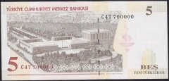 8.EMİSYON 5 YTL C47 700000 ÇİL GÜZEL NUMARA