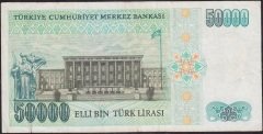 7.Emisyon 1.Tertip 50000 Lira A75 644919 Çok Temiz+