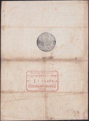 5.Murat 50 Kuruş 1876 Seri 1 11499 Tamirli Haliyle