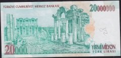 7.Emisyon 20 000 000 Lira C17 576113 Çok Çok Temiz+