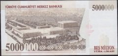 7.Emisyon 5 000 000 Lira L65 496430 Ççt Çilaltı