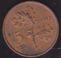 1973 YILI 5 KURUŞ