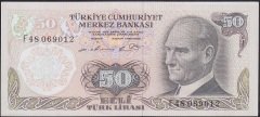 6.EMİSYON 1.TERTİP 50 LİRA F48 069012 ÇÇT ÇİLALTI