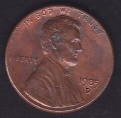 Amerika 1 Cent 1985 D