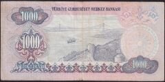 6.Emisyon 2.Tertip 1000 Lira C73 006444 Çok Temiz