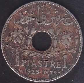 SURİYE 1 PİASTRE 1929